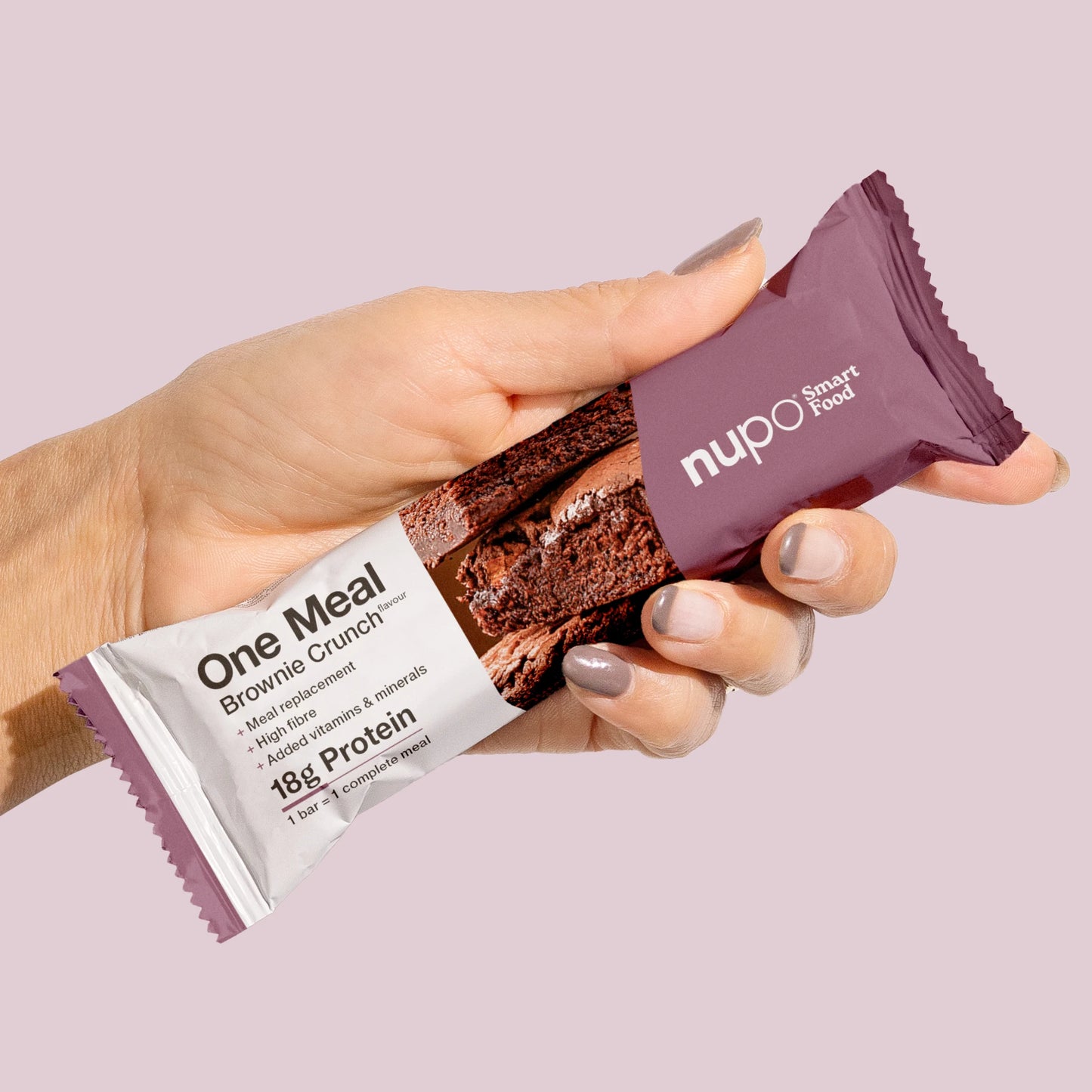 Nupo One Meal Bar Brownie Crunch nutrition facts vitamins minerals