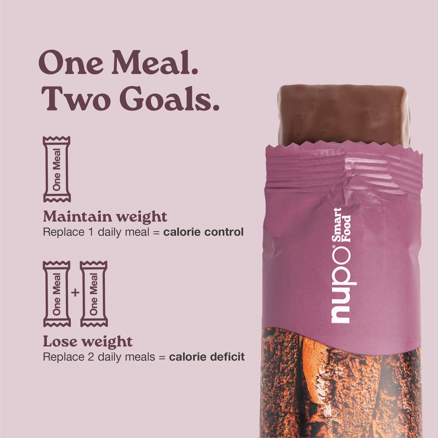 Nupo One Meal Bar Brownie Crunch benefits high protein fiber