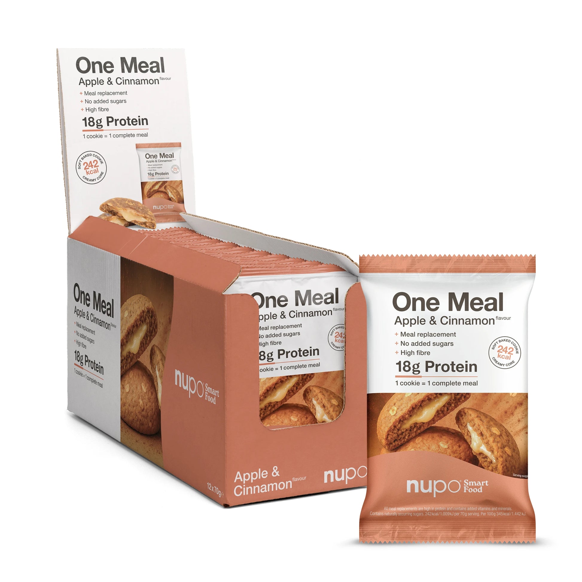 Nupo One Meal Bar Apple & Cinnamon meal replacement bar packshot