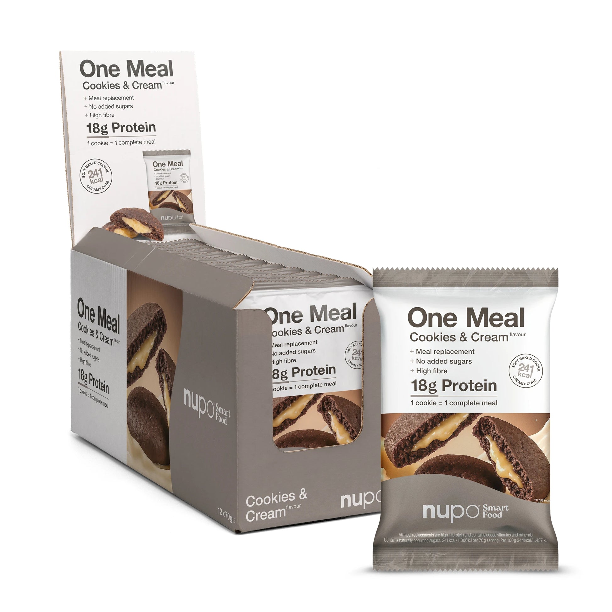 Nupo One Meal Bar Cookies & Cream meal replacement bar packshot